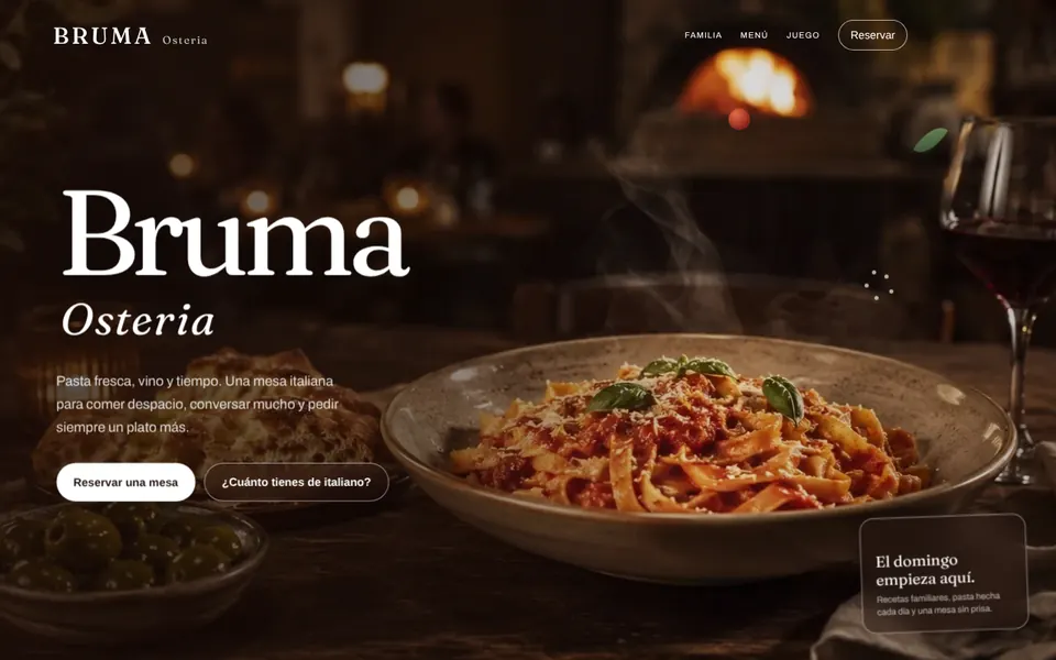 Demo da Bruma, uma osteria